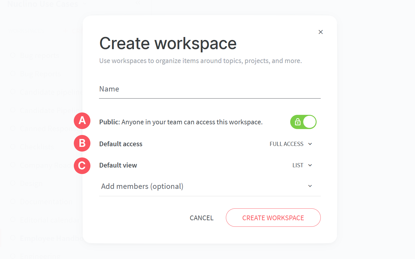 nuclino-create-workspace_outline